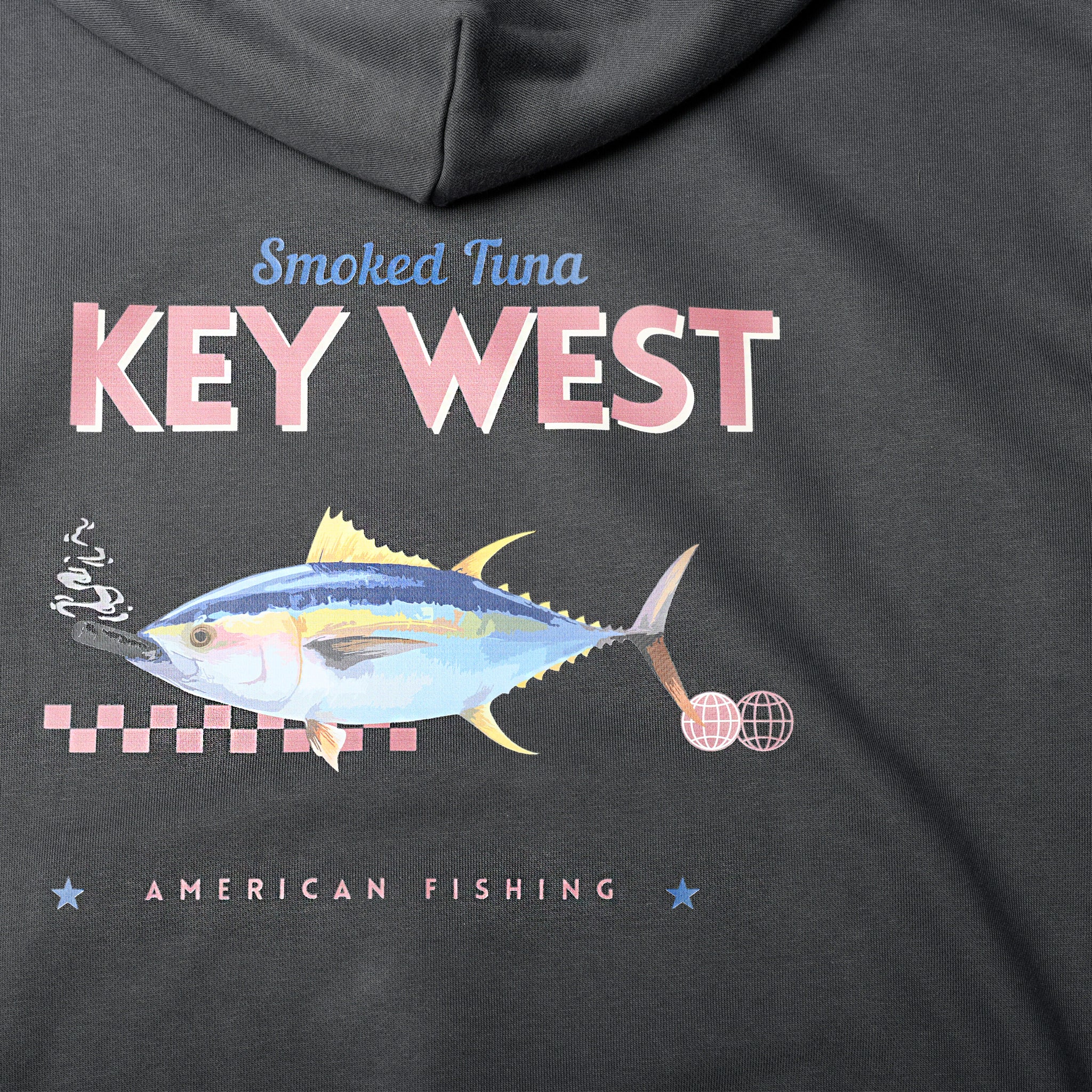 Boys Gone Fishin Grey Graphic Hoodie Key West Boys Gone Fishin Grey Graphic Hoodie Key West