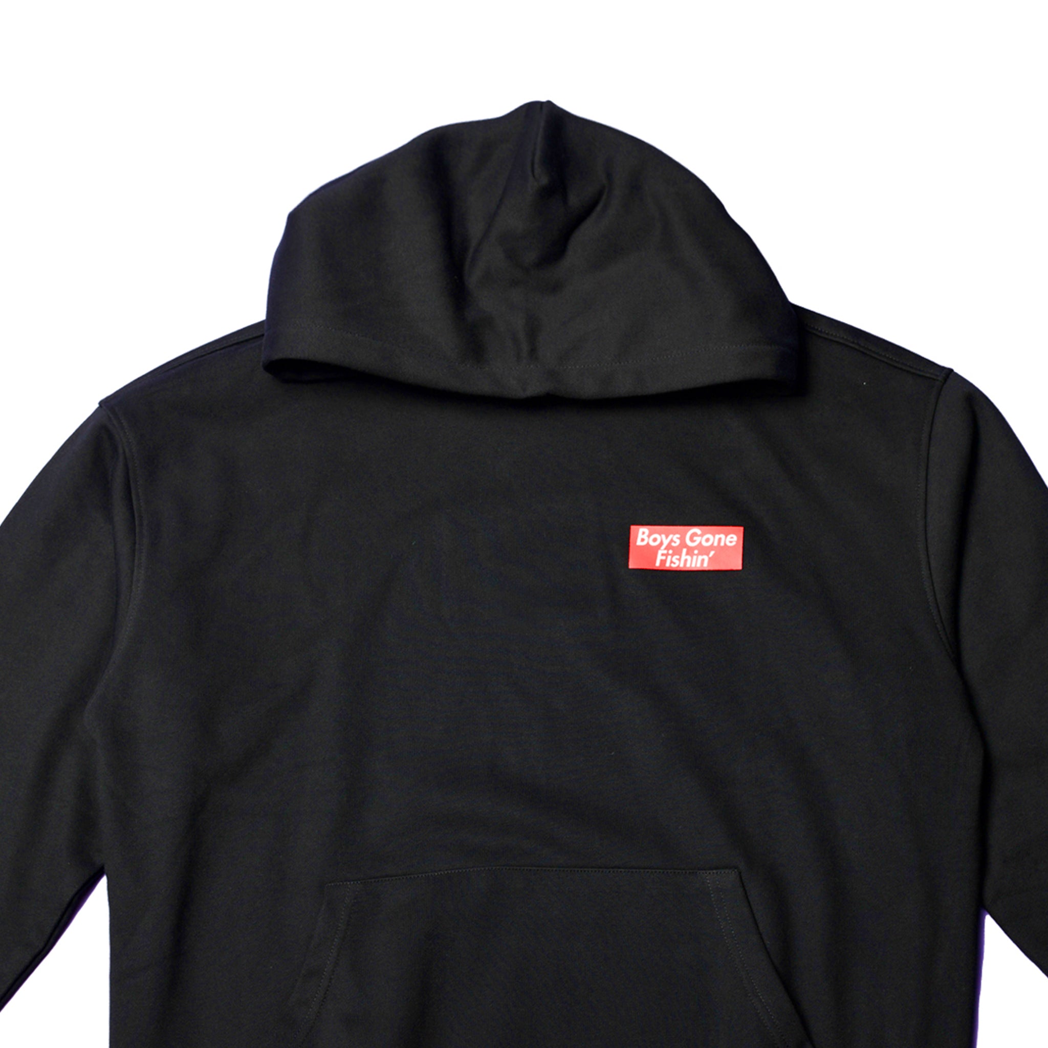 Boys Gone Fishin Black Graphic Hoodie USA Hooked Boys Gone Fishin Black Graphic Hoodie USA Hooked