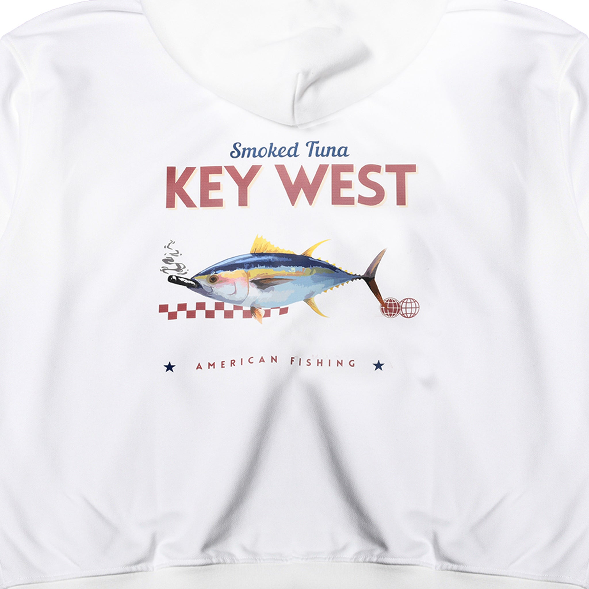 Boys Gone Fishin White Graphic Hoodie Key West Boys Gone Fishin White Graphic Hoodie Key West