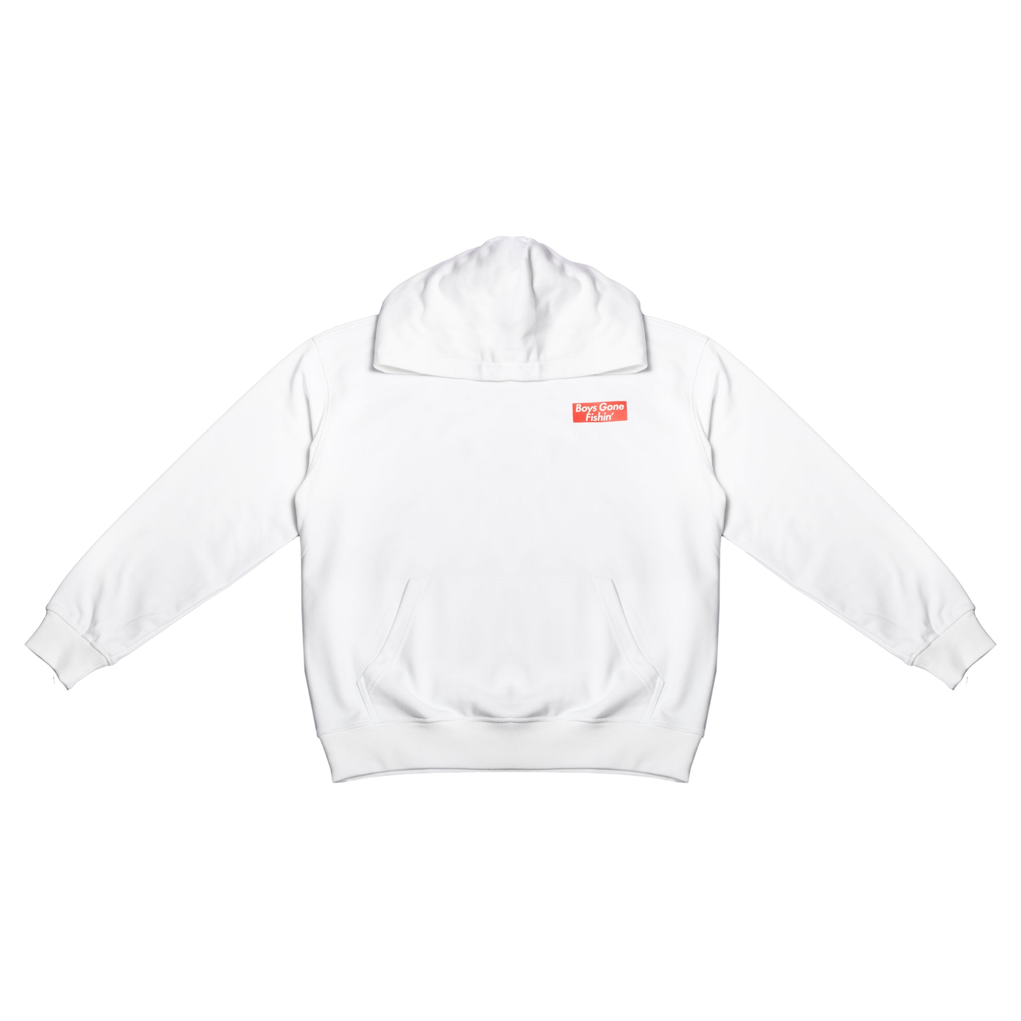 Boys Gone Fishin White Graphic Hoodie USA Hooked Boys Gone Fishin White Graphic Hoodie USA Hooked