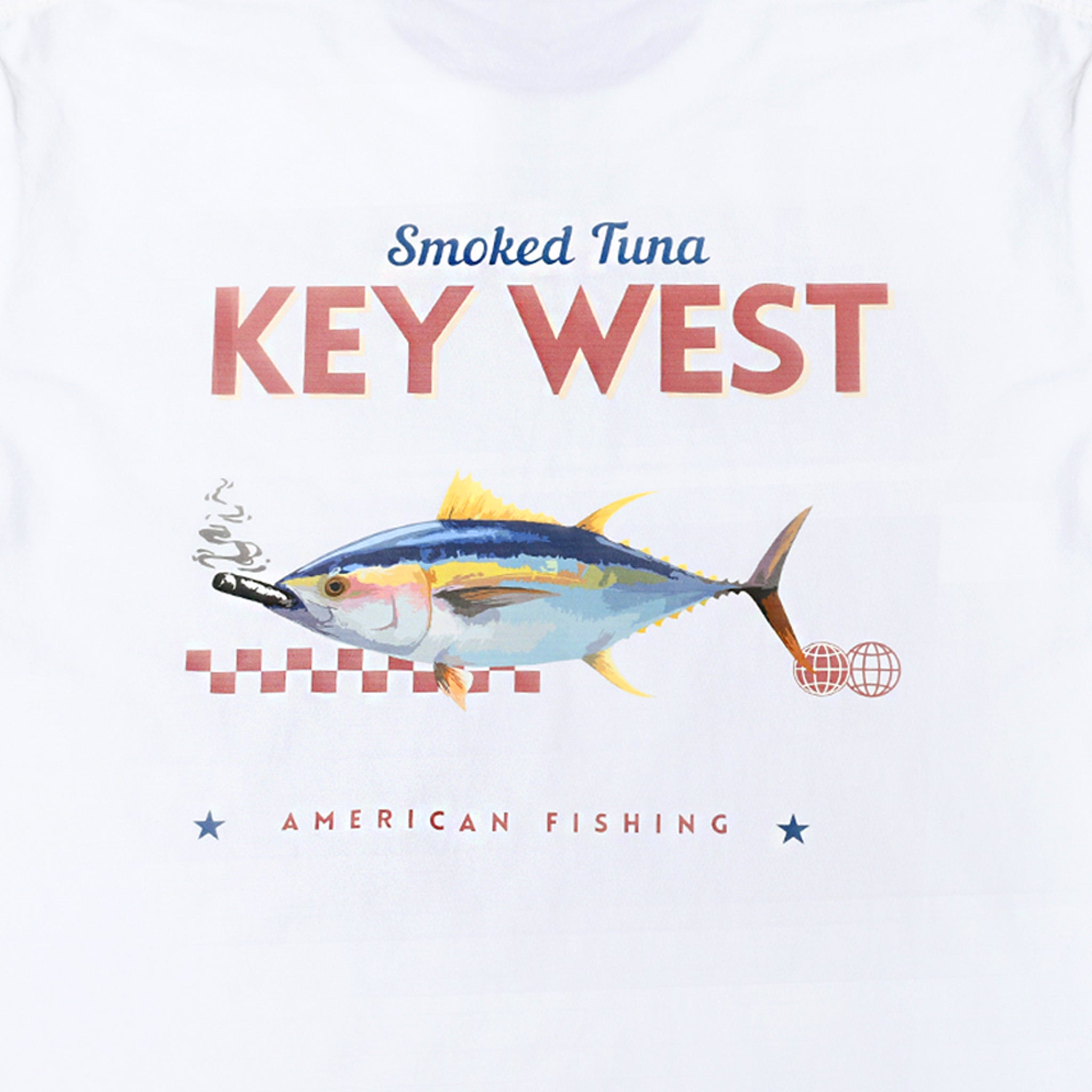 Boys Gone Fishin White Graphic T shirt Key West