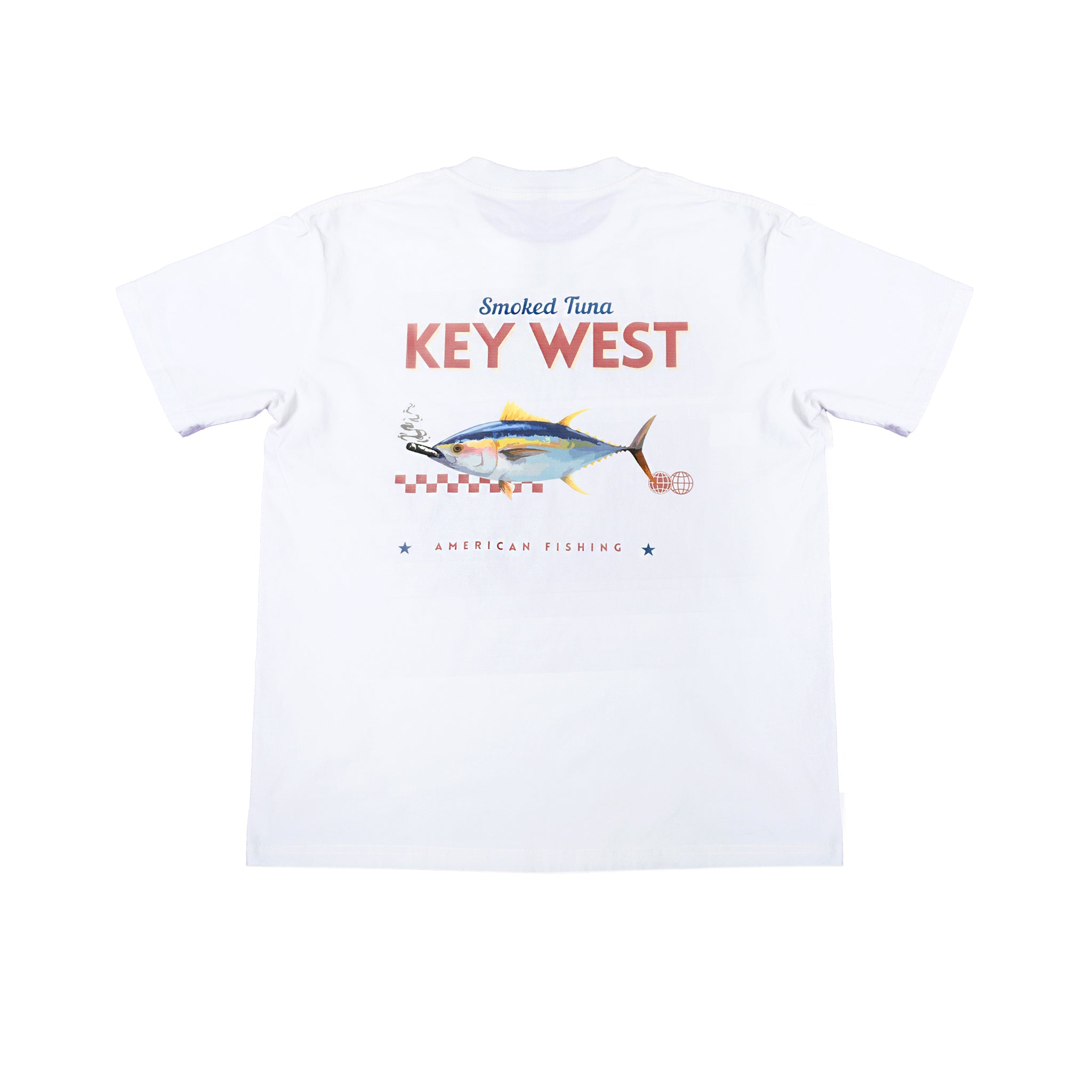 Boys Gone Fishin White Graphic T shirt Key West